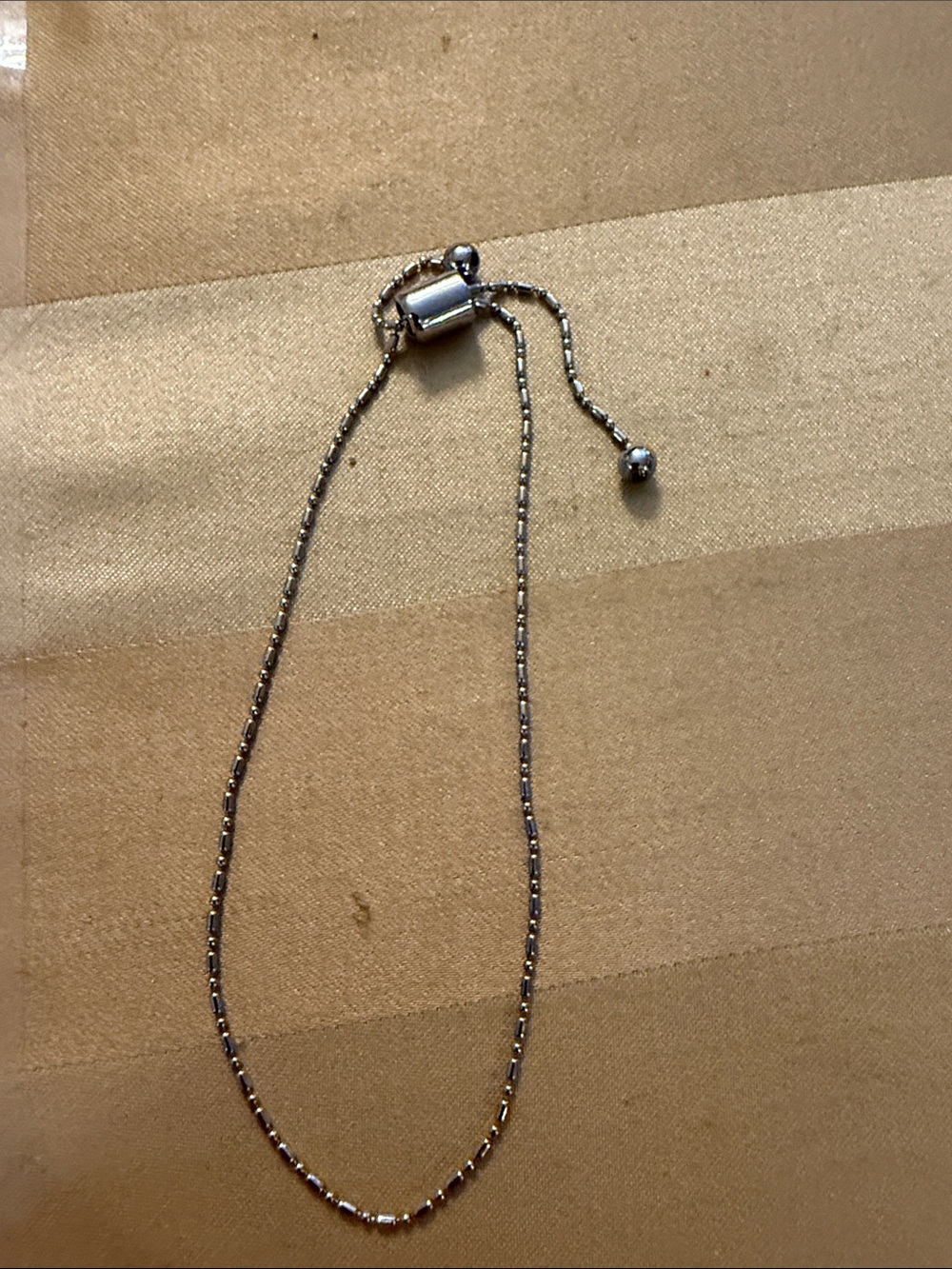 Adjustable Silver-Tone Beaded Bracelet - Women Jewelry